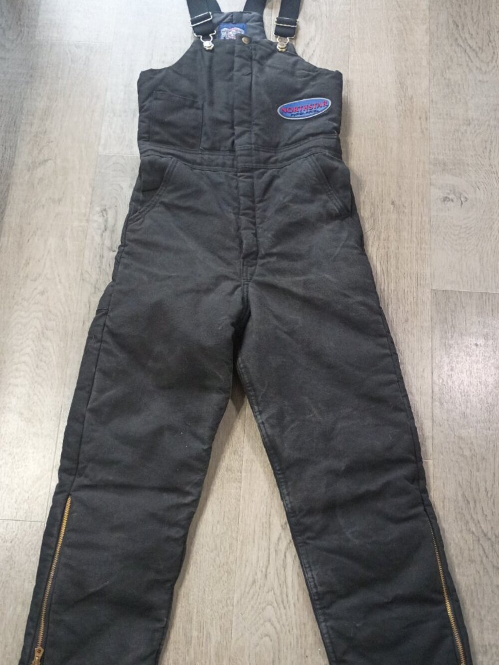 Black Vintage Polaris Northstar Overall Bibs 100% Cotton